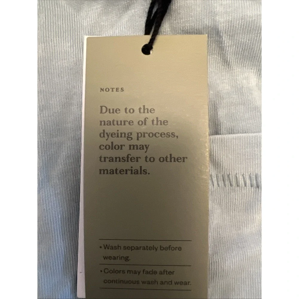 Goodfellow men's long sleeve T-shirt, size medium, light blue NWT - Picture 7 of 10
